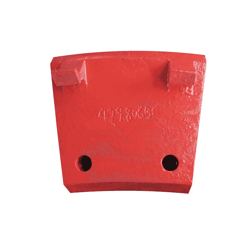 Garde latérale en acier à haute teneur en manganèse pour concasseur à mâchoires