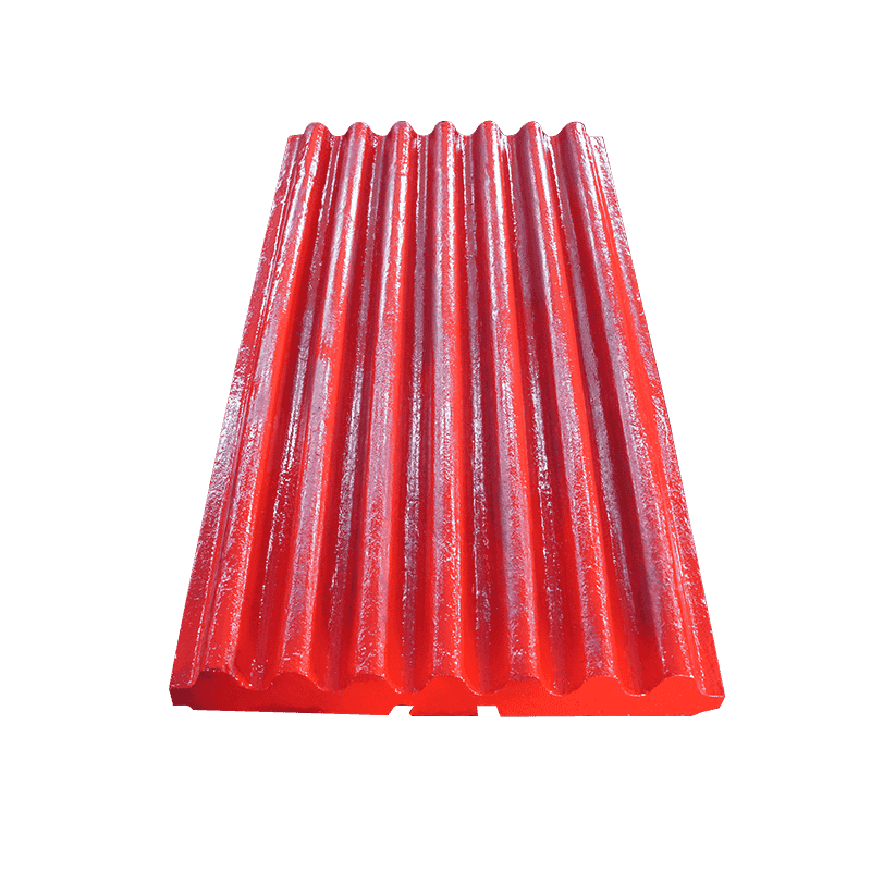 Plaque de mâchoire mobile en acier à haute teneur en manganèse pour concasseur à mâchoires